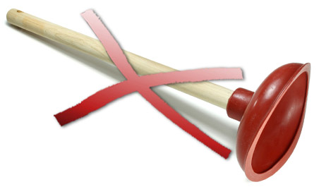 Aucun risque de colmatage