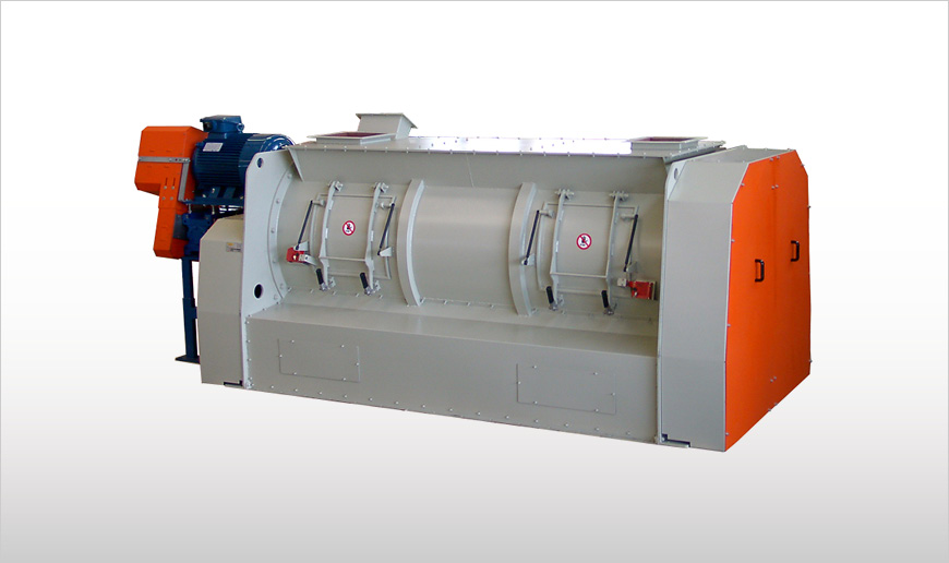 Batch-Type Single Shaft Industrial Mixers with Bomb-Bay Discharge WBHP - WBHT