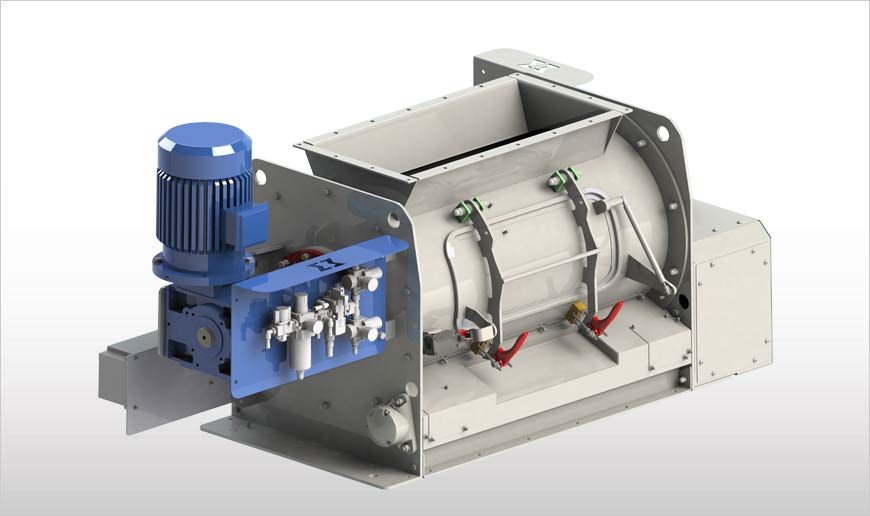 Batch-Type Single-Shaft Industrial Mixers with Bomb-Bay Discharge WBHT